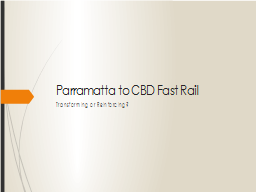 Parramatta to CBD Fast Rail