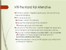 NTR-The Inland Rail Alternative