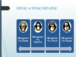 Extrinsic vs Intrinsic Motivation