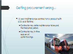 Getting procurement wrong…