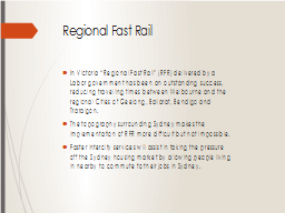 Regional Fast Rail